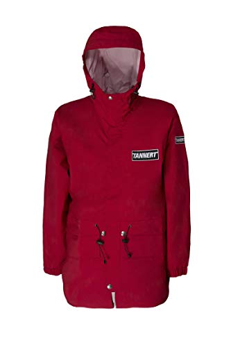Giacca Giubotto Sci - Impermeabile - Misura XL - Antipioggia E Antivento - Rosso Ibisco - per Maestri Sci - Rain Jacket Lungo - Mantella - Donna Uomo - Pesca