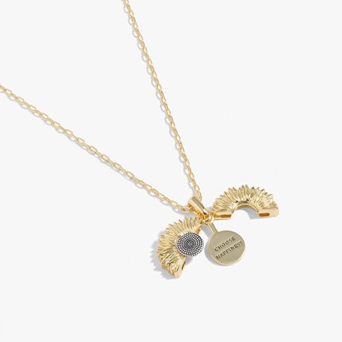 Alex and Ani Sunflower Mantra Necklace2