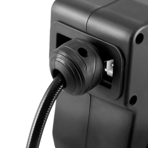 STAHLWERK persluchthaspel 10+1 m met automatische opwikkeling, tot 8 bar standaard snelkoppeling nominale breedte 7,2 mm klikfunctie, robuuste kunststof behuizing inclusief wandmontageset - Afbeelding 6