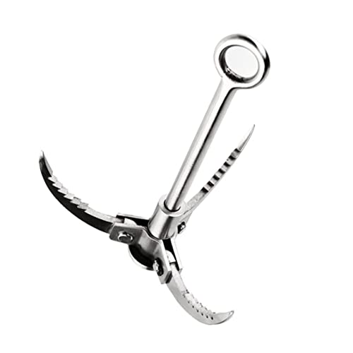BESPORTBLE Gancho de Escalada Garra de Tigre Volador Garra de Agarre Herramienta de Supervivencia de Escalada Roca Gripper Spikes Gancho para Acampar Garra Plegable para Exteriores Silver
