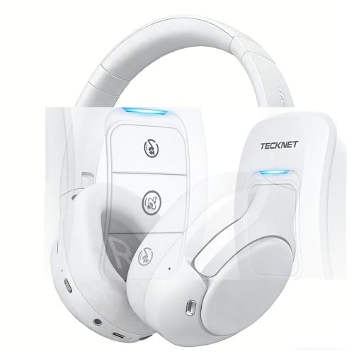 TECKNET Wireless Headset, Bluetooth Headset with Al Noise Cancelling Microphone