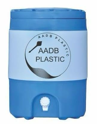 Image of Plastic Insulated Water Jug, 20 litres Water Container | Cool Chilled Water Camper Jar | Insulated Thermos Flask Dispenser for Home, Office, and Outdoor Use (Blue)
