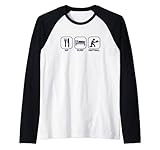 Eat Sleep Paintball T-Shirt Lustiges Casual Jersey Geschenk Top Tee Raglan