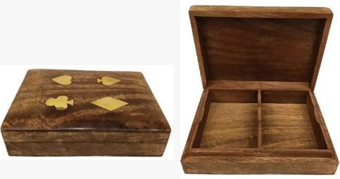 KAM Home Card Holder for Playing Cards for 2 Decks Playing Card Decorations Handicraft Gifts