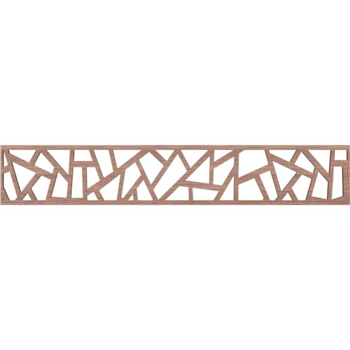 46 5/8"W x 8"H x 3/8"T Harrisburg Fretwork Moulding, Walnut