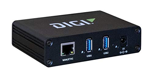 DIGI AW02-G300 Ethernet to USB Adapter, AnywhereUSB 2 Plus; Dual USB 3.1 Gen 1 Ports, Single 10M/100M/1G Ethernet, 5VDC