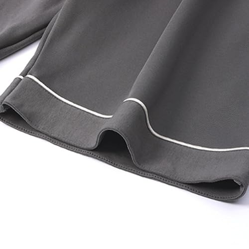 Men's 2 Piece Button Down Pajama Set Pjs Sleepwear Nightwear Soft Short Sleeve Lapel Pjs Sleep Set with Pocket3