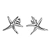 925 Sterling Silver Starfish 18 mm Post Stud Earrings