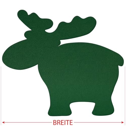 Tissu en feutre de qualité supérieure vert élan largeur 18cm