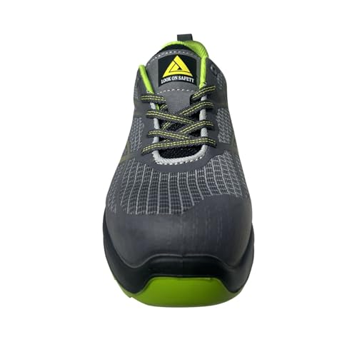 Safety Shoes for Men and Women in Summer, Breathable and Impact Resistant, Avoid punctures, Lightweight Steel Plate Composite Toe, Construction Work Shoes