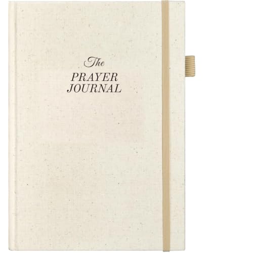Zorblinx Prayer Journal for Woman - 60 Weeks Bible Journal with Prompts, Verse and Scripture - Devotional Journal for Women and Men, Bible Study Journal for Christians, Beige