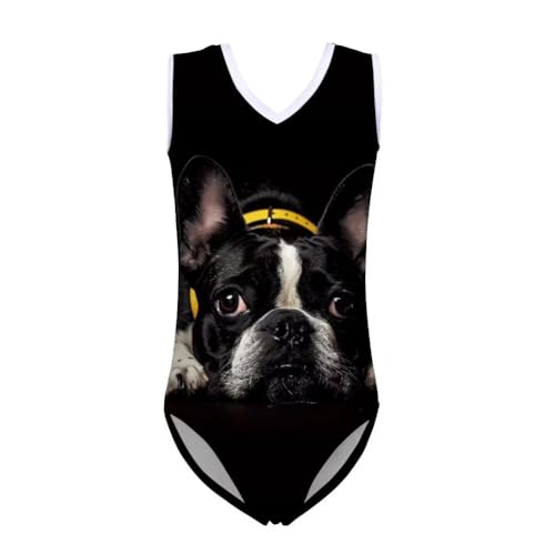 Forchrinse Cute Boston Terrier Gymnastics Leotards Girl