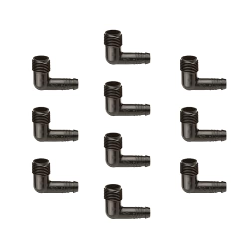Rain Bird SWGE050B EZ Pipe/Swing Pipe Elbow Fitting, 1/2' Male Pipe Thread x 1/2' Barb, 10-Pack