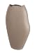 Produktbild Casablanca Deko Vase - wasserdichte Blumenvase aus Aluminium - Deko Wohzimmer Herbst - Dekoration Weihnachten Geschenk Geburtstag - Farbe. Beige Braun - Höhe 33 cm