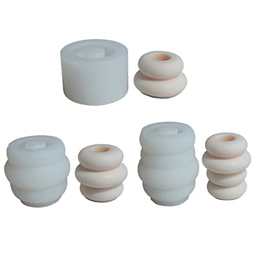 Moule à bougie en résine 3D géométrique en silicone antiadhésif - 3