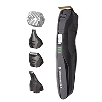 Remington 5-in-1 Titanium Multi-Grooming Kit, PG6024AU, Cordless Rechargeable Groomer + Accessories (Mini Foil Shaver, Beard, Nose and Ear Trimmer, Arc Detail Trimmer and Adjustable Comb) - Black