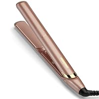 BaByliss Rose Gold Hair Straighteners - Ceramic Plates for Smooth Styling, Multi-Voltage Worldwide use, Ultra-Fast 15 Second Heat Up, 3 Heat Settings Up to 235°C, 2598U