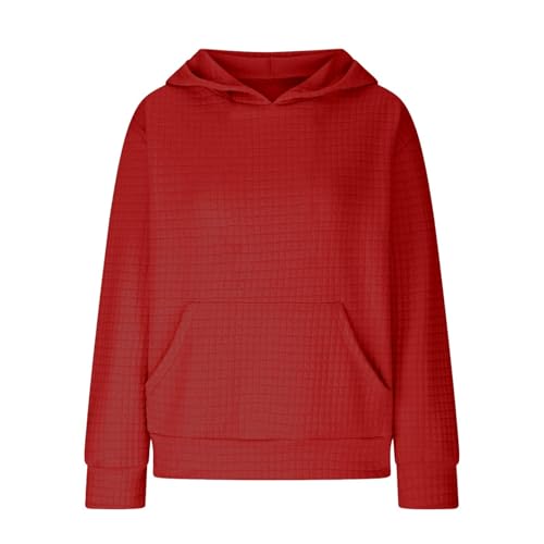 Girls Cute Hoodies Oversized Waffle Knit Hooded Sweatshirts Long Sleeve Sweaters for Teens Tween Girl Trendy Clothes3