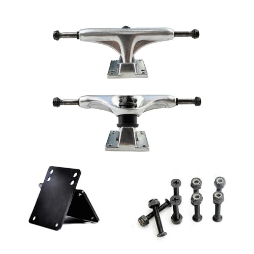 Camions de skateboard et supports de roue en aluminium rigides