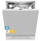 COMFEE' CDWPB1215P-W Lavastoviglie da Incasso con 12 coperti, 8 Programmi, di avviamento ritardato, Funzione di Mezzo Carico, Home Connect, cloud wash, Asciugatura Extra - Inox