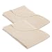 American Baby Company 100% Cotton Thermal Blanket, Ecru, 2 Count