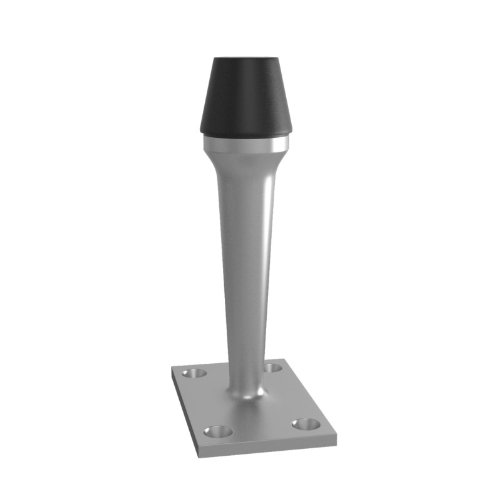 Ironmongery Solutions® Door Stop Square Base Wall - Door Mount Stopper in Multiple Finishes 63mm (Polished Brass)