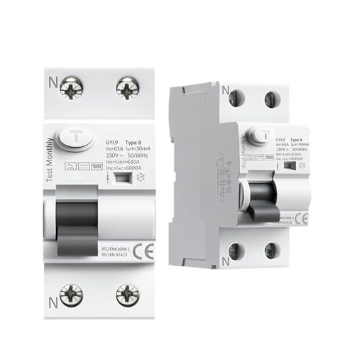 Interrupteur différentiel RCCB Type B 2P 40A 30mA pour tableau électrique - 5