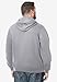 KingSize Men's Big & Tall Fleece Pullover Hoodie - 9XL, Grey