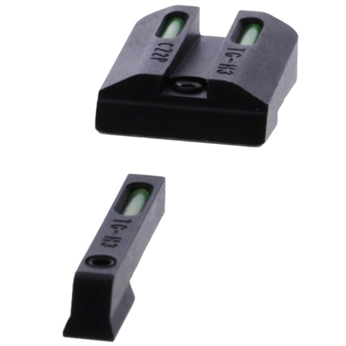 Image of TRUGLO TFX Handgun Sight | Durable Shock-Resistant Compact Brightly Glowing Tritium & Fiber-Optic Xtreme Day /Night Sight for Handguns