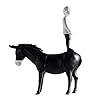 Jongen Op Ezel Statues Sculptures Decorative，Schattige Personages En Dieren Creatief Decoration Figures，statue Resin…
