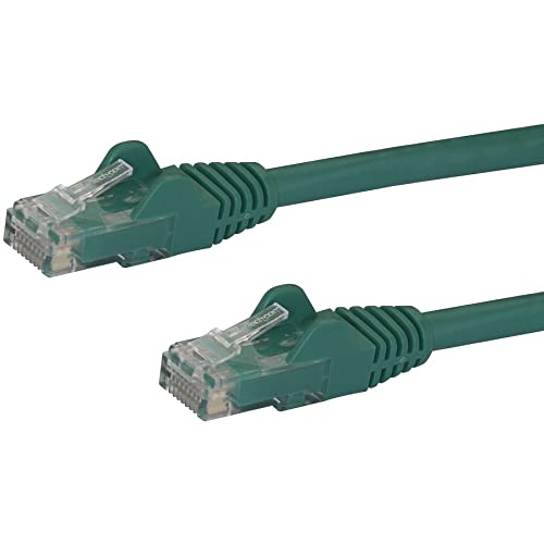 StarTech.com 10m CAT6 Ethernet Cable - Green CAT 6 Gigabit Ethernet Wire -650MHz 100W PoE++ RJ45 UTP Category 6 Network/Patch Cord Snagless w/Strain Relief Fluke Tested UL/TIA Certified (N6PATC10MGN)