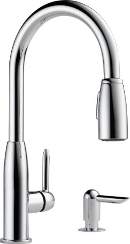 Peerless P188103LF-SD Apex Single Handle Kitchen Pull-Down with Soap Dispenser, Chrome Peerless P188103LF-SD Apex Single Handle Kitchen Pull-Down with Soap Dispenser, Chrome