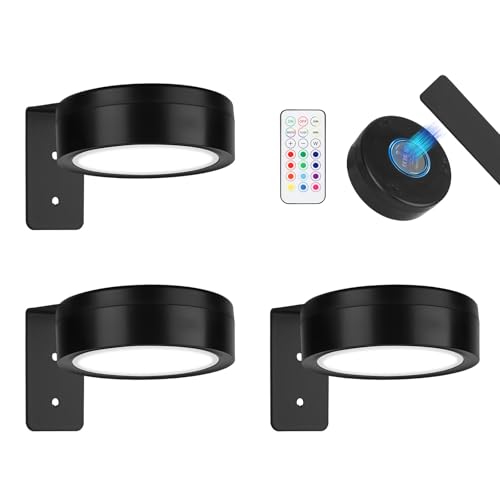 3 Stück Bilderleuchte Kabellos-LED Bildbeleuchtung Kabellos für Wandmontage,Magnetische Bilderleuchte mit 3 Lichtfarben und Einstellbarer Helligkeit, Perfekte Bildbeleuchtung für Kunstwerke und Fotos