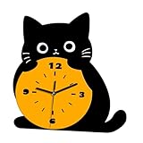 Toysmith 猫の置時計飾り シンプルでファッショナブルなファッションホームデコレーション カウンタートップ、ベッドサイドテーブル、リビングルーム、寝室用デスククロック