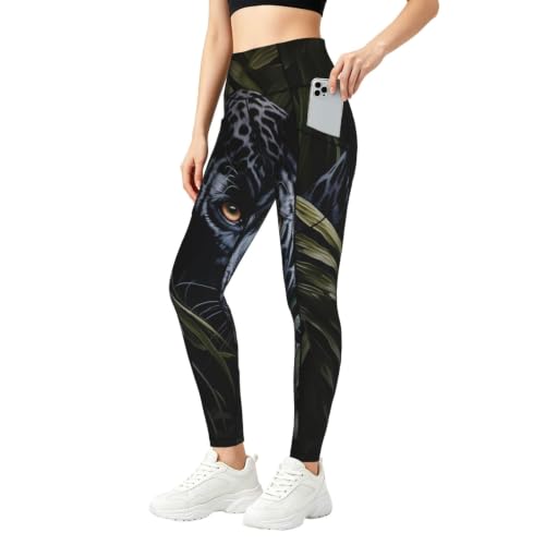 Pantalones de yoga para mujer elásticos con bolsillos para fitness y running