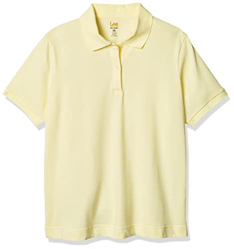 Lee Womens Stretch Pique Polo Shirt, Light Yellow, Xx-Large Us #TOP3