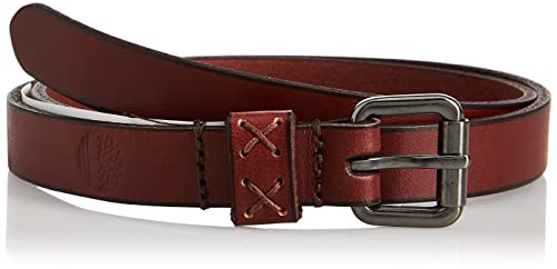 Timberland Women's Casual Leather Belt for Jeans, Brown (Skinny), Medium (30-34)