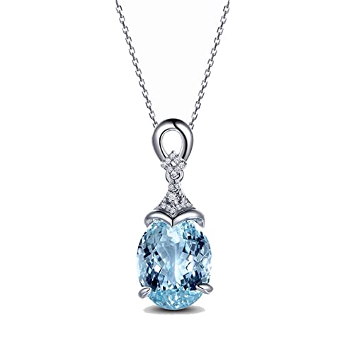 Collar con colgante de boda para mujer, cadena de 18 quilates con lujo