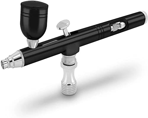 Wuluwala Professional Oxygen Infusion Facial Spray Gun,Water Oxygen Sprayer - Portable Handheld Face Skin Moisturizing Nano Spray Airbrush for Skin Rejuvenation(Small Straight Black)