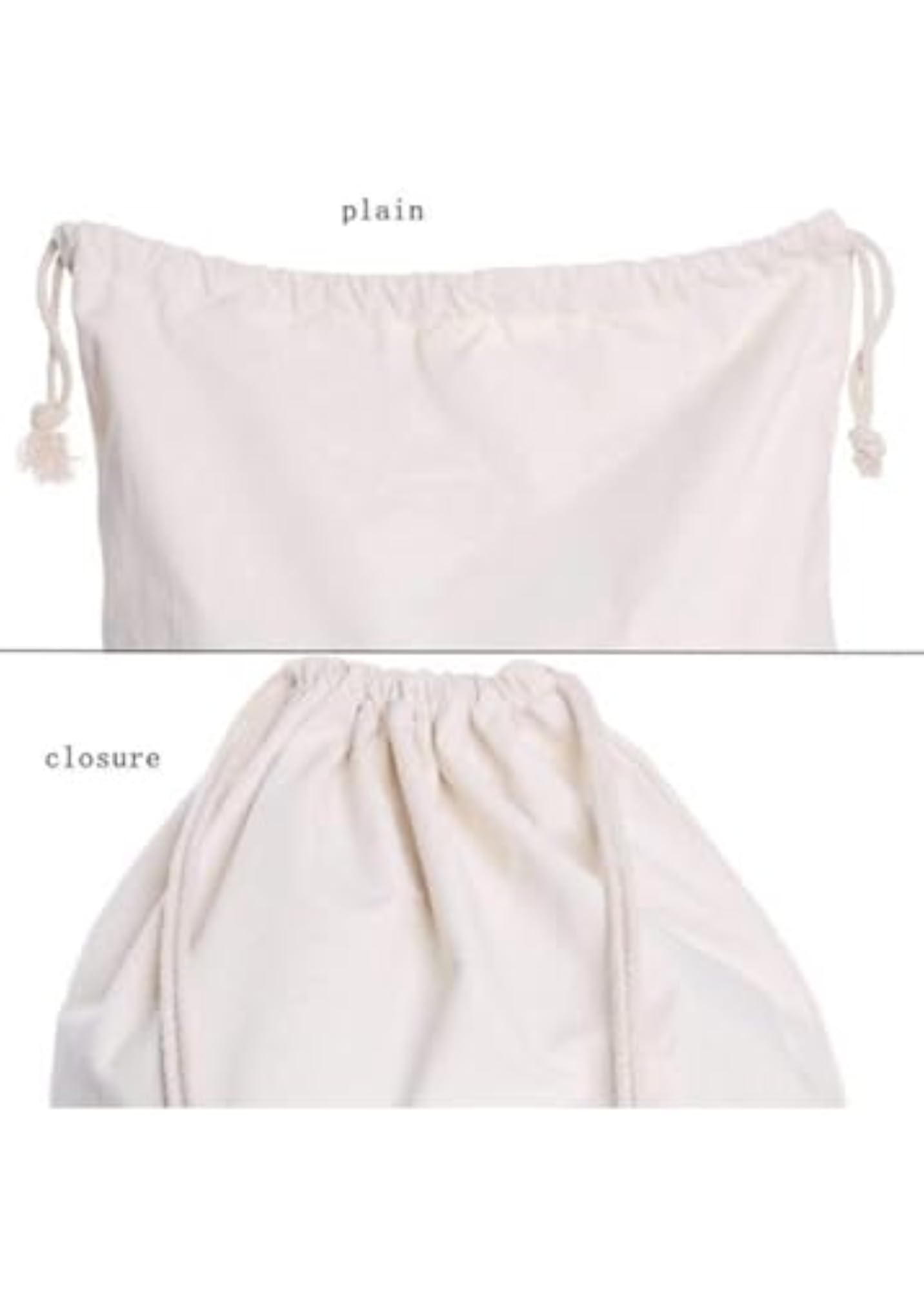 Premium Cotton Bags with Drawstring - Reusable Travel Pouch