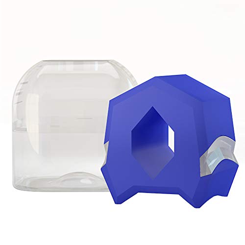 Jaw Exerciser Double Chin Reducer Jawline Exerciser Shaper for Women and Men Double Chin Exerciser - Define Your Jawline,Face and Neck Exerciser - Eliminator Jaw Exercise Workout (Blue)