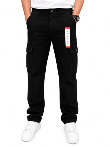 Image of INDIGO & CHINO Men's Cargo Long Pants | Multiple Pockets, Khaki Colour