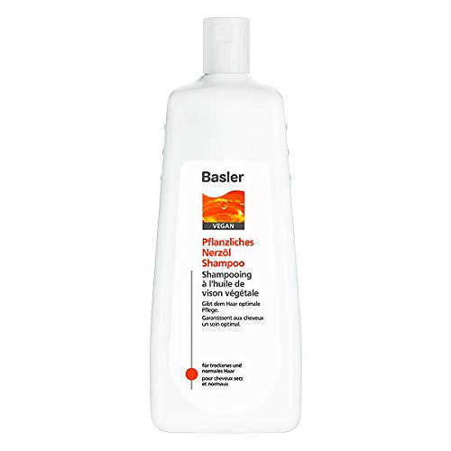 Basler Pflanzliches Nerzöl Shampoo Sparflasche 1 Liter - Ergiebige Größe | Shampoo für trockenes Haar