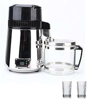 JMOMC Water Distiller Red Or Gold Model Water Distiller 4L 750W Dental Distilled Water Machine Filter Stainless Steel Distilling Pure Water Machine For Home Countertop Table Desktop (Gold 1)