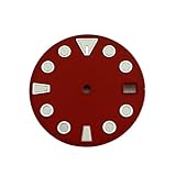 ATOMUSERLY 1 Unidad de Esfera 28,5mm Azul Rojo Verde for Relojes Movimiento automático NH35(YWZ-N-61)