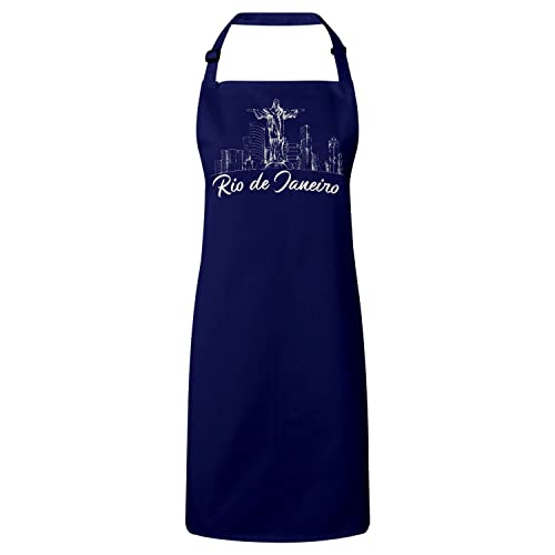 Tablier premium navy Rio de Janeiro cuisine minimaliste