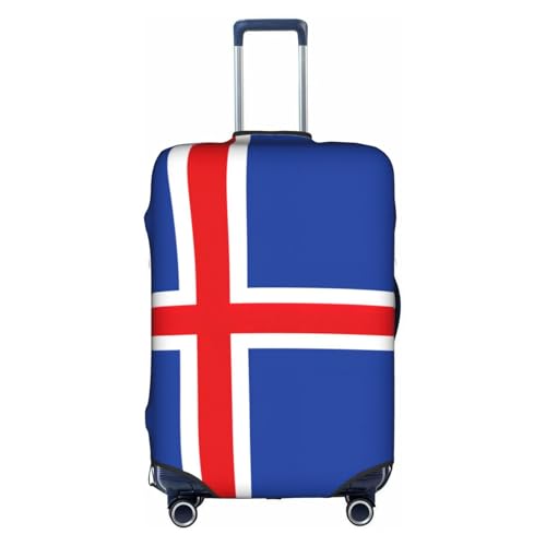 Housse valise Islande anti-rayures XL blanche pour éviter les vols et les dommages de bagage