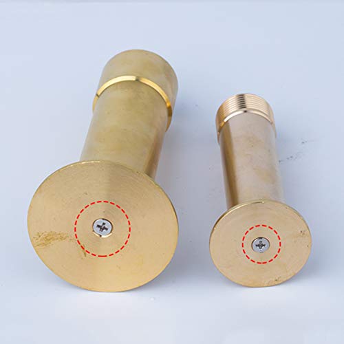 Yardwe Copper Pond Pump Nozzles Mushroom Design Fountain Nozzle Water Spray Head For Pond Pool Fountain Submersible Pump Golden #TOP1