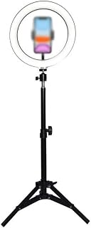 QtthZZr Ringlights Ringlight 10"/26cm Outer 15w 7000k Dimmable Led Ring Light With Extendable Tripod Stand Tripod Ring