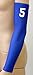 Sports Farm New! Custom Number Moisture Wicking Compression Arm Sleeve (Royal Blue, Youth Medium)